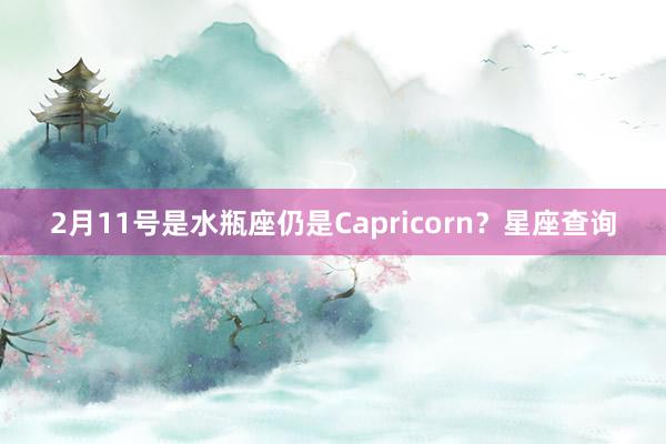 2月11号是水瓶座仍是Capricorn？星座查询